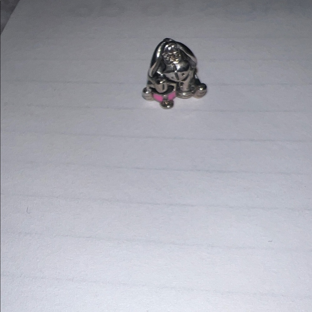 Pandora Silver and Pink Charm